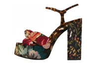 SAINT LAURENT Bianca Strap Sandals Women's Multicolor