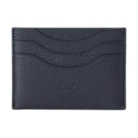 Loro Piana Cow Leather Card Holder Men's Marine Blue