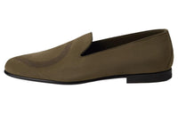 HERMES Imagine Loafers Men's Brown Green