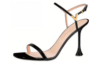 LOUIS VUITTON Blossom Strap Sandals Women's Black