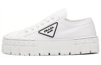 PRADA Cushioned Wear-Resistant Breathable Lightweight Low-Top Casual Shoes Women's White