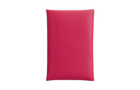 HERMES Calvi Chamkila Goat Skin Card Holder Women's Bright Pink