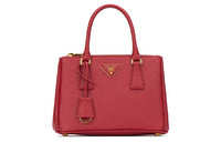 PRADA Leather Handbag Mini Unisex Red