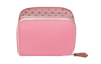 HERMES Silk'In Calfskin Wallet Women's Candy Powder/Grasshopper Green