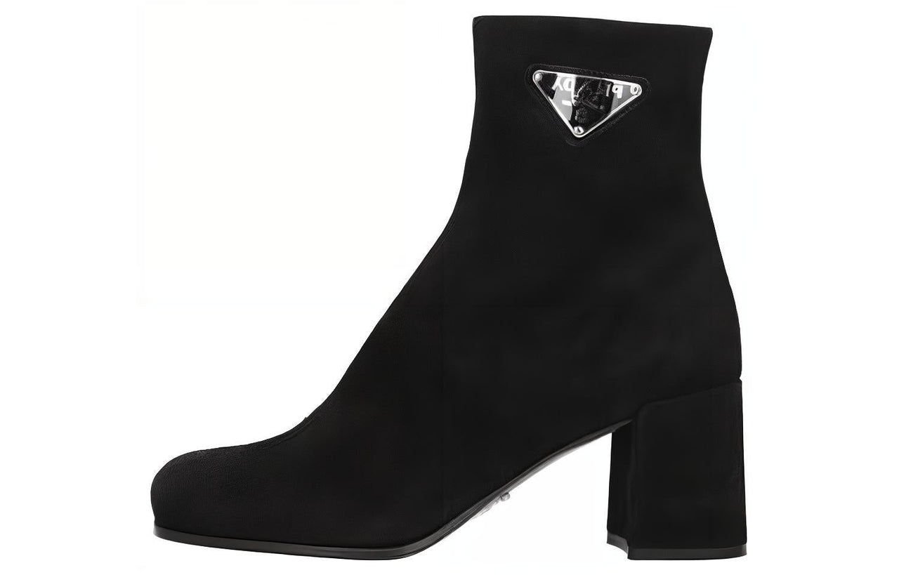PRADA Ankle Boots High Heel Women's Black