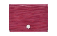 LOUIS VUITTON Epi Leather Wallets Card Holders Women's Fuchsia
