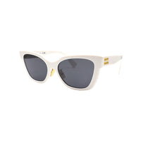 MIU MIU Plate Frame Butterfly Sunglasses Women's White