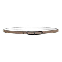 HERMES Calfskin Leather Belts Unisex Umber Width 1.3CM
