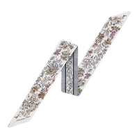 DIOR Mulberry Silk Scarves Women's White/Blue