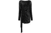 SAINT LAURENT Long-Sleeved Dresses Women's Black