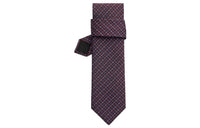 HERMES Ties Men Bordeaux Red