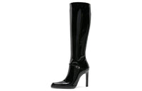 SAINT LAURENT Knee-high Patent Boots