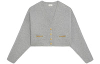 CELINE SS21 Cashmere Sweater Women's Light Gray