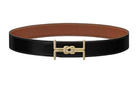 HERMES Leather Belts Men Black/Brown