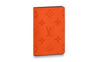 LOUIS VUITTON Pocket Organizer Monogram Eclipse Volcano Orange