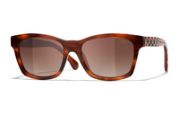 CHANEL Square Sunglasses Women's Tortoiseshell