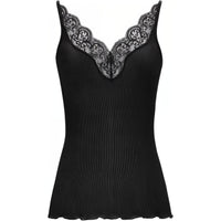 SAINT LAURENT Laced Silk Tank Top