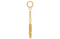 SAINT LAURENT Brass Whistle Key Ring Pouch Merch Women's Gold