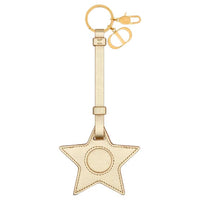 DIOR Calfskin Keychains Women's Gold