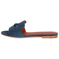 Loro Piana Rubber Sole Casual Slippers Women's Blue