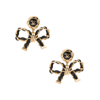 CHANEL Earrings Women's Black