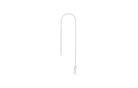 SAINT LAURENT 18K Gold, Diamond Earrings Women's Silver