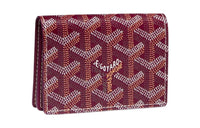 GOYARD MALESHERBES Canvas With Leather Card Holder Unisex Burgundy