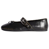 MIU MIU Flat Mary Jane Shoes Women's Ebony