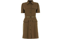 PRADA Short-Sleeved Dresses Women's Green
