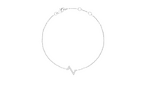 LOUIS VUITTON Lv Volt Upside Down Chain Bracelet White Gold And Diamonds