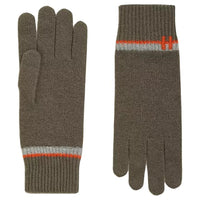 HERMES Cashmere Knit Gloves Men's Tan