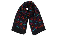 SAINT LAURENT Silk Scarves Women's Blue