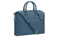 LOUIS VUITTON Taurillon Leather One Shoulder Crossbody Portable Briefcases Men's Blue
