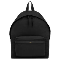 SAINT LAURENT Nylon With Leather Backpack Unisex Black