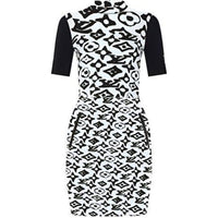 LOUIS VUITTON Short Sleeved Dress Women's Black