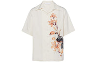 PRADA Short-sleeved Silk Shirt Shirt Men's White