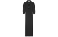 SAINT LAURENT Button-front Maxi Gown