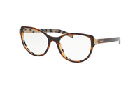 PRADA Plastic Irregular Shape Eyeglass Frames Women's Tortoiseshell