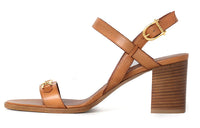 CELINE Triomphe Strap Sandals Women's Umber