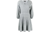 CHANEL Ruched Knitted Dress