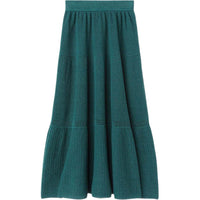 Loro Piana FW24 Casual Long Skirts Women's Spirulina Green