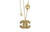 CHANEL Necklaces Women's Gold