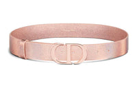 DIOR Lightweight Comfortable Smooth Buckle Leather Belts Women's Pink