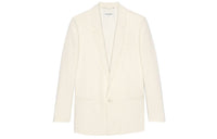 SAINT LAURENT Business Suits Men White Limestone
