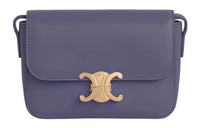 CELINE Triomphe Shiny Calfskin Shoulder Bag Crossbody Bag Extra Mini Women's Lavender