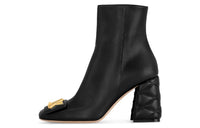 LOUIS VUITTON Ankle Boots 8.5cm Women's Black