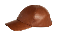 Loro Piana Calfskin Baseball Caps Men's Dark Brown