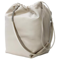 SAINT LAURENT Lambskin Crossbody Bag Shoulder Bag Women's White