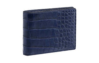 LOUIS VUITTON Multiple Crocodile Leather Wallet Men's Navy Blue