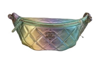 CHANEL Gradient Metallic Lambskin-Feel Fanny Pack Women's Iridescent Pink/Purple/Green
